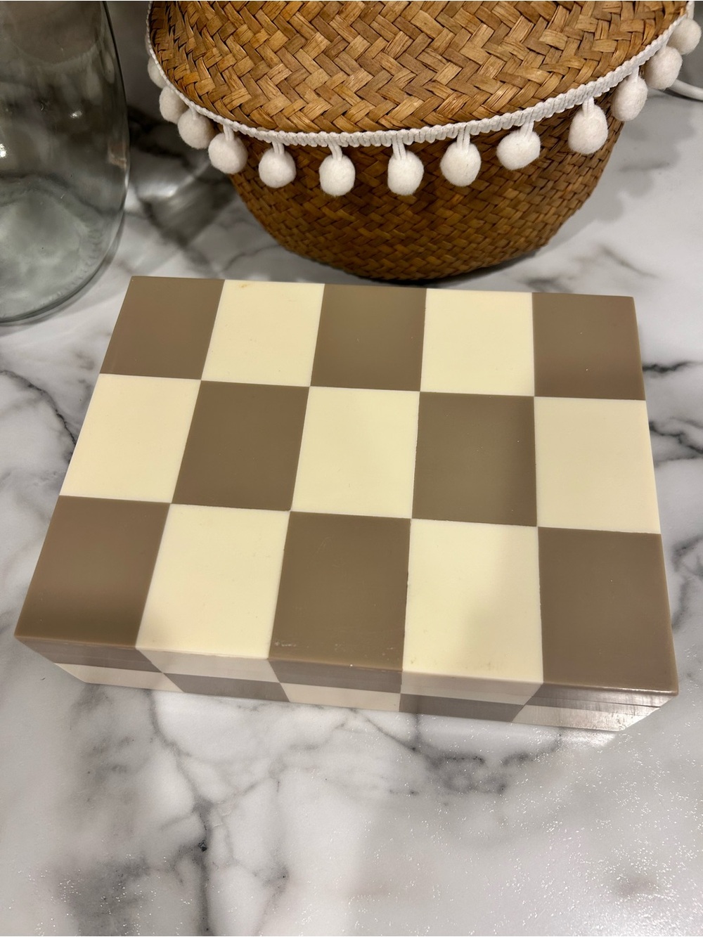 Checkered Box Decor